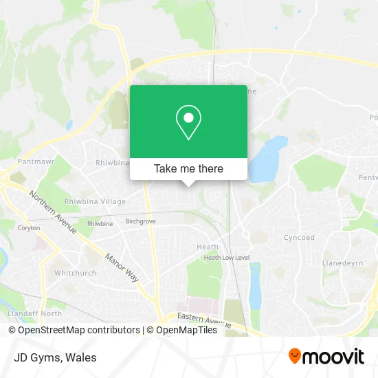JD Gyms map