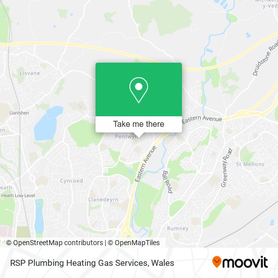 RSP Plumbing Heating Gas Services map
