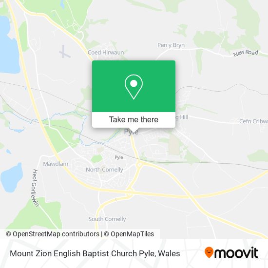Mount Zion English Baptist Church Pyle map