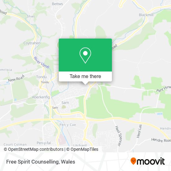 Free Spirit Counselling map