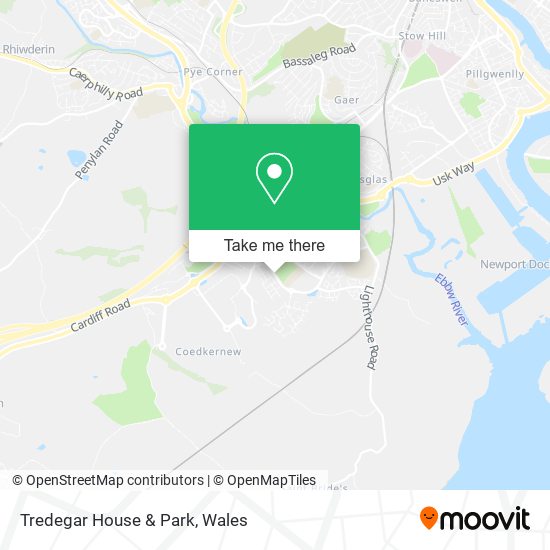 Tredegar House & Park map