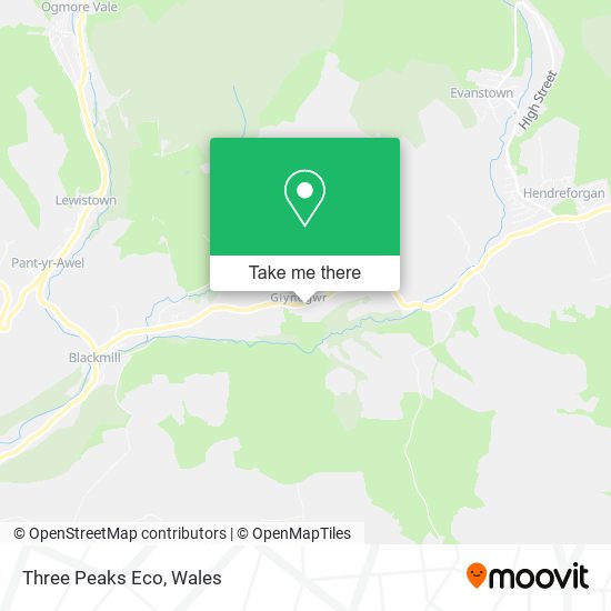 Three Peaks Eco map