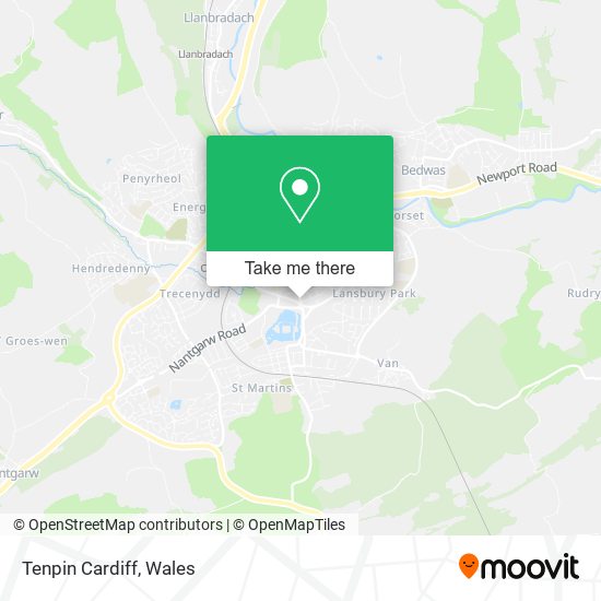 Tenpin Cardiff map