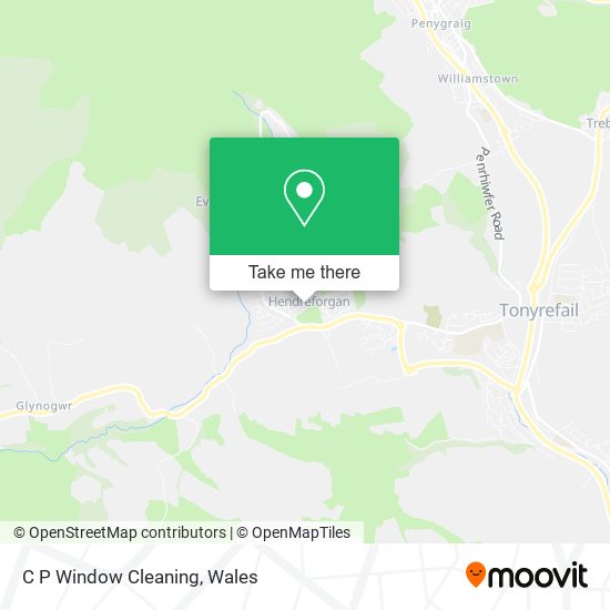 C P Window Cleaning map
