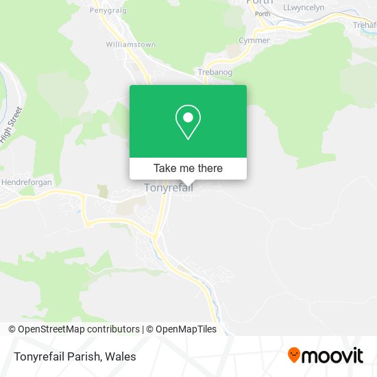 Tonyrefail Parish map