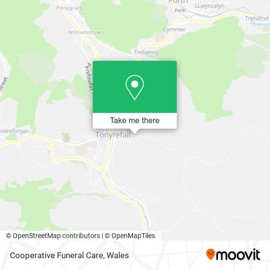 Cooperative Funeral Care map