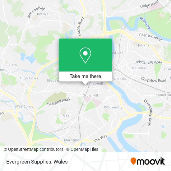 Evergreen Supplies map