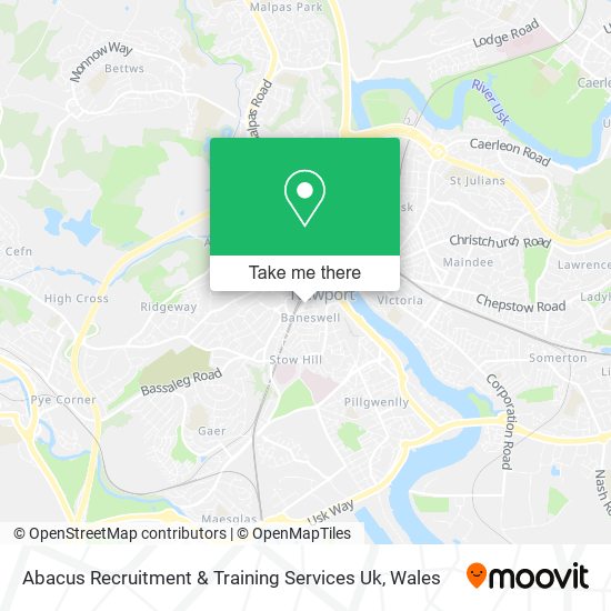 Abacus Recruitment & Training Services Uk map