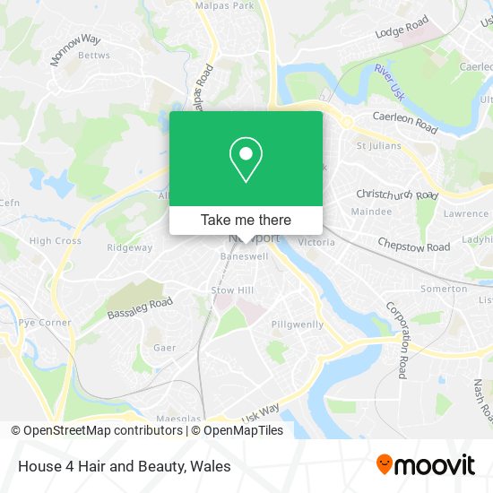 House 4 Hair and Beauty map