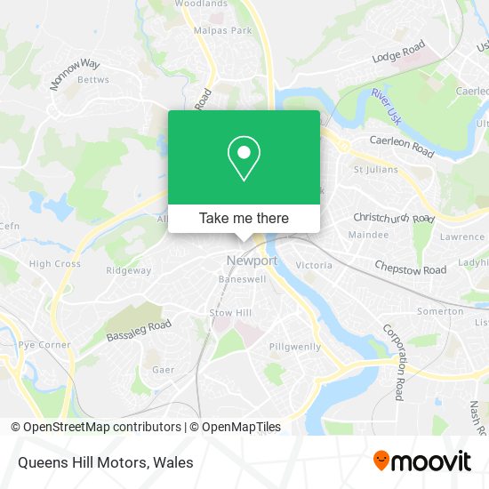 Queens Hill Motors map