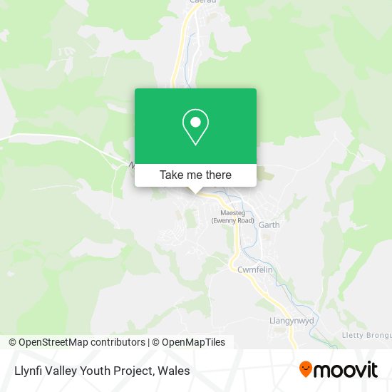 Llynfi Valley Youth Project map