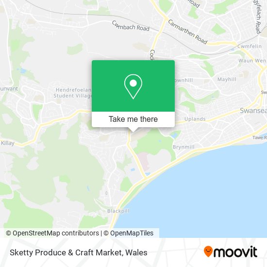 Sketty Produce & Craft Market map