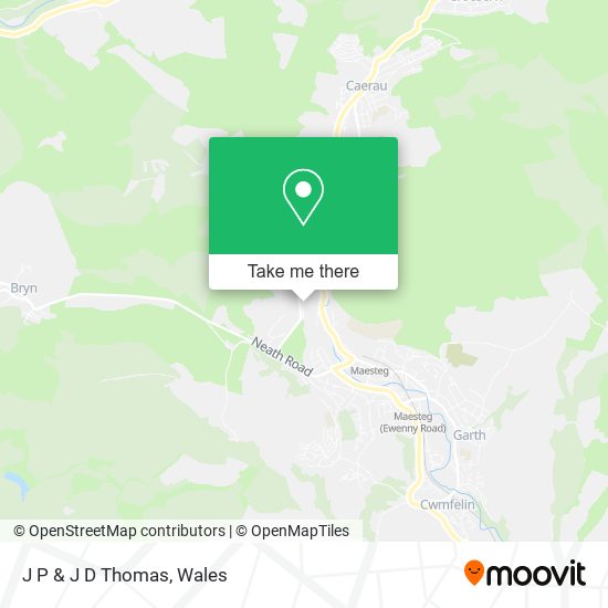 J P & J D Thomas map