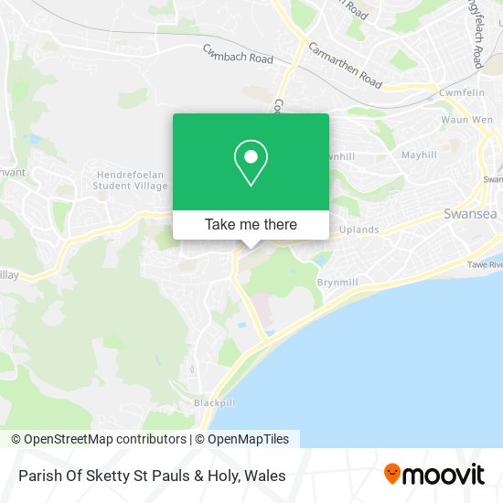 Parish Of Sketty St Pauls & Holy map