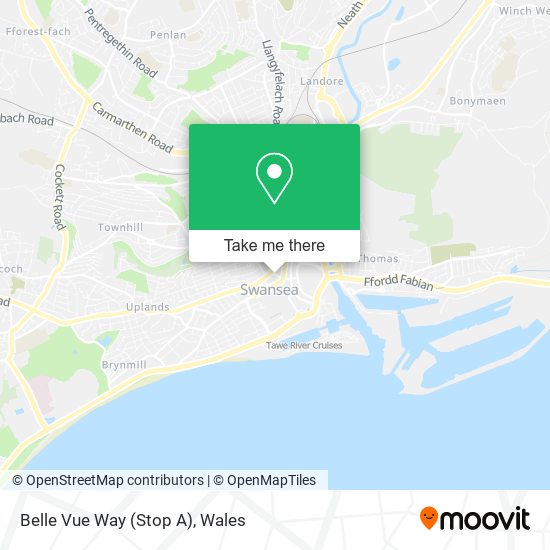 Belle Vue Way (Stop A) map