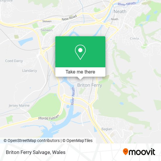 Briton Ferry Salvage map