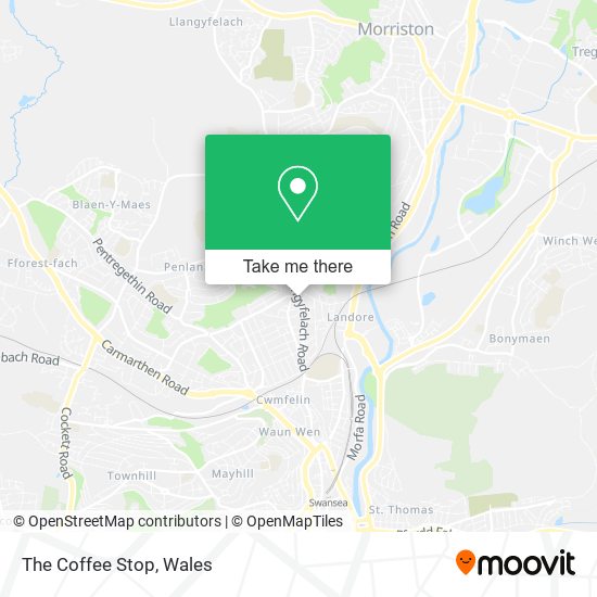 The Coffee Stop map