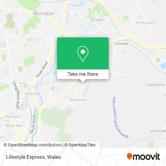 Lifestyle Express map