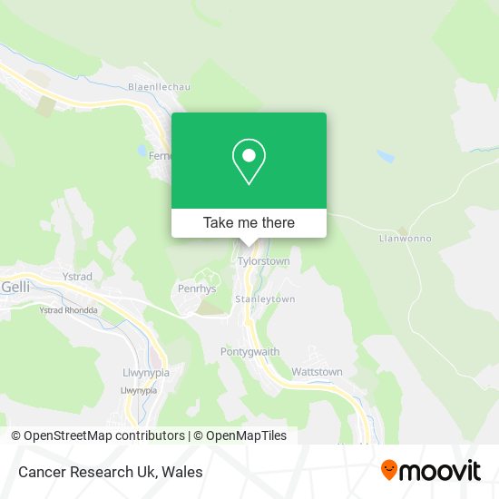 Cancer Research Uk map