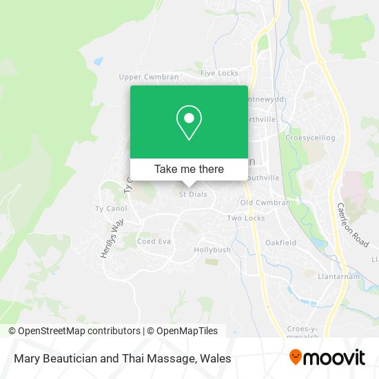 Mary Beautician and Thai Massage map