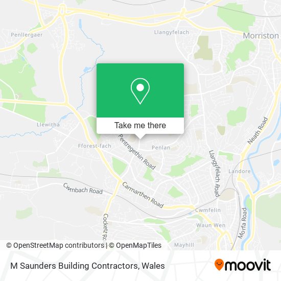 M Saunders Building Contractors map