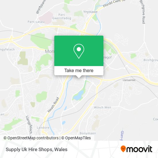 Supply Uk Hire Shops map