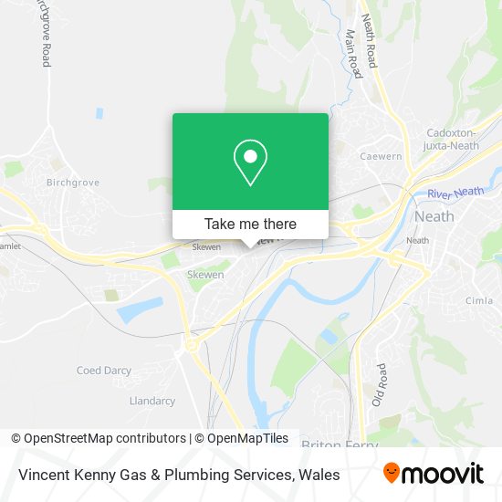 Vincent Kenny Gas & Plumbing Services map