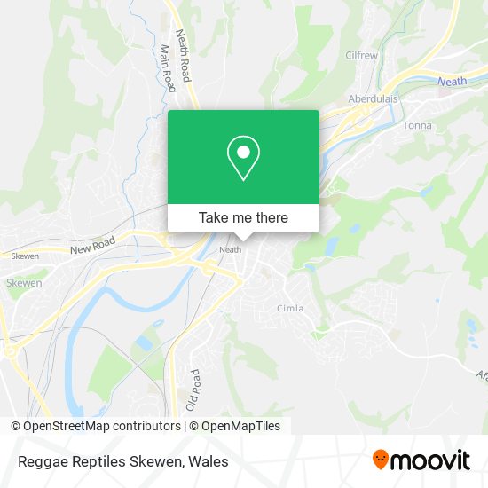 Reggae Reptiles Skewen map