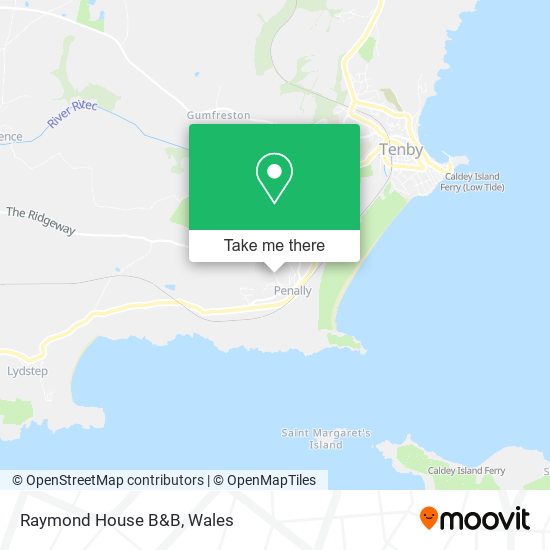 Raymond House B&B map