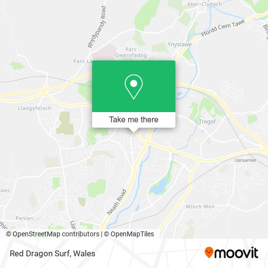 Red Dragon Surf map