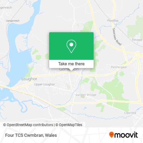 Four TCS Cwmbran map
