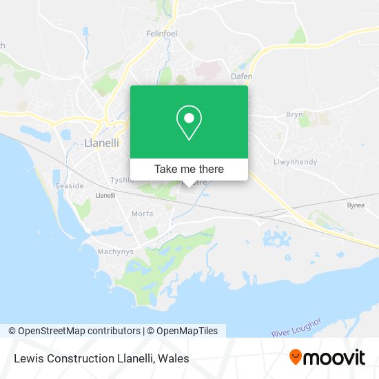 Lewis Construction Llanelli map