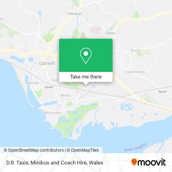 D.R. Taxis, Minibus and Coach Hire map