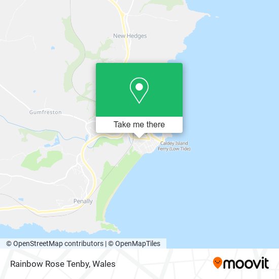 Rainbow Rose Tenby map