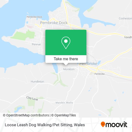 Loose Leash Dog Walking / Pet Sitting map