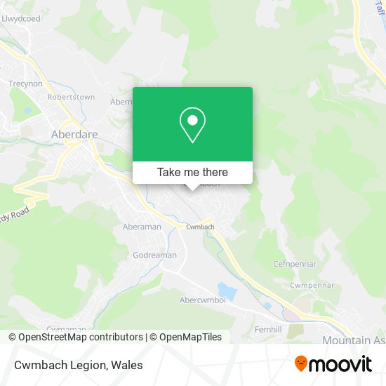 Cwmbach Legion map