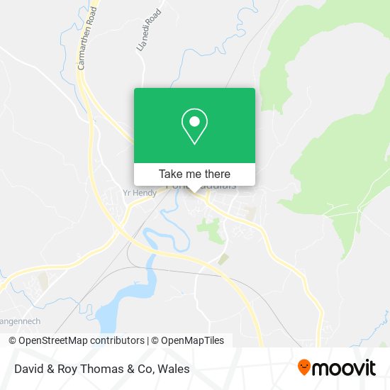 David & Roy Thomas & Co map