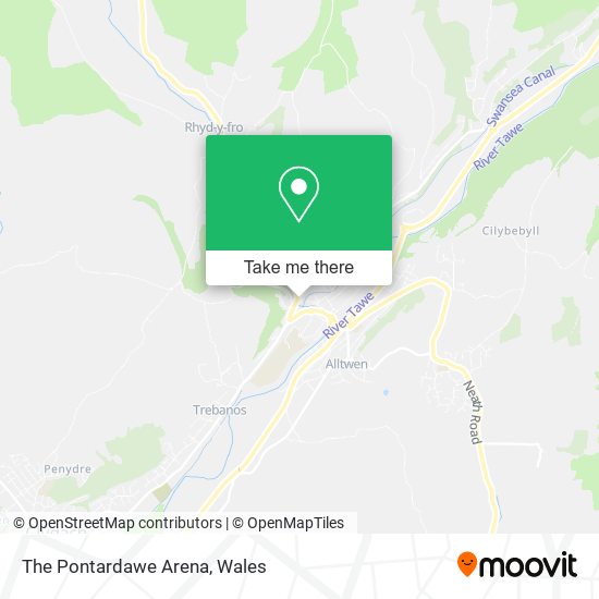 The Pontardawe Arena map