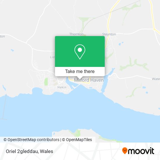 Oriel 2gleddau map