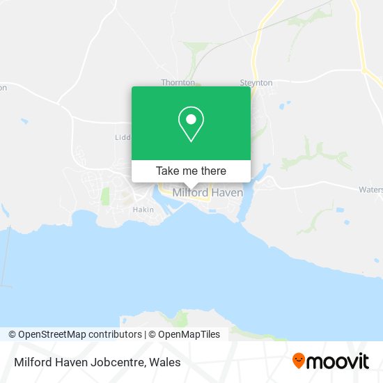 Milford Haven Jobcentre map