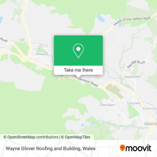 Wayne Glover Roofing and Building map