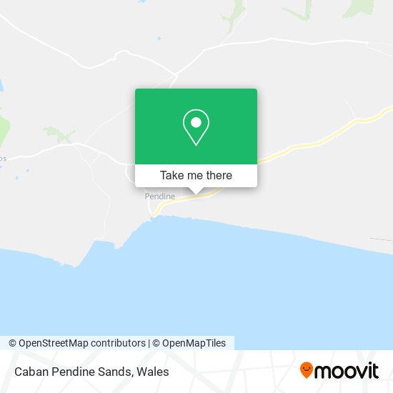 Caban Pendine Sands map