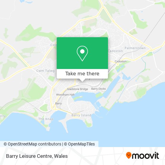 Barry Leisure Centre map