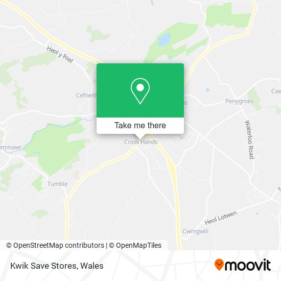 Kwik Save Stores map