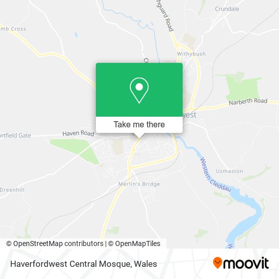 Haverfordwest Central Mosque map
