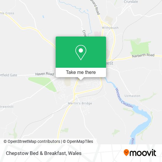 Chepstow Bed & Breakfast map