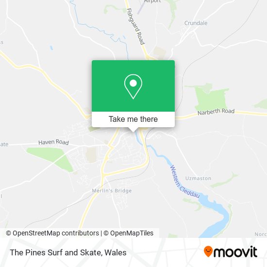 The Pines Surf and Skate map