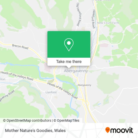 Mother Nature's Goodies map