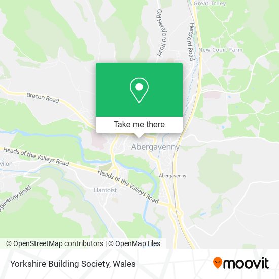 Yorkshire Building Society map