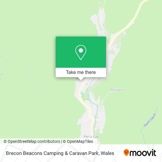 Brecon Beacons Camping & Caravan Park map